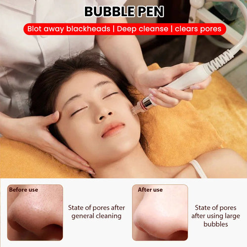 Hydrogen Oxygen Bubble Facial Beauty Machine, Professional Salon Skin Care Device for Blackhead Removal, Hydration & Oxygen Injection