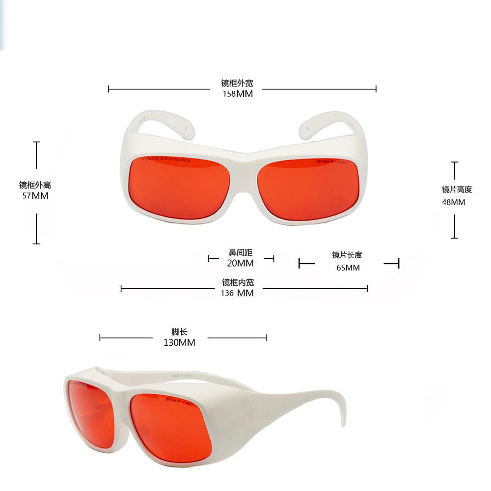 Oculos para proteccao para Laser 532nm 180nm - 540nm - 808 - 755nm - 1064nm - 940nm  UV Blue Picosecond OPT