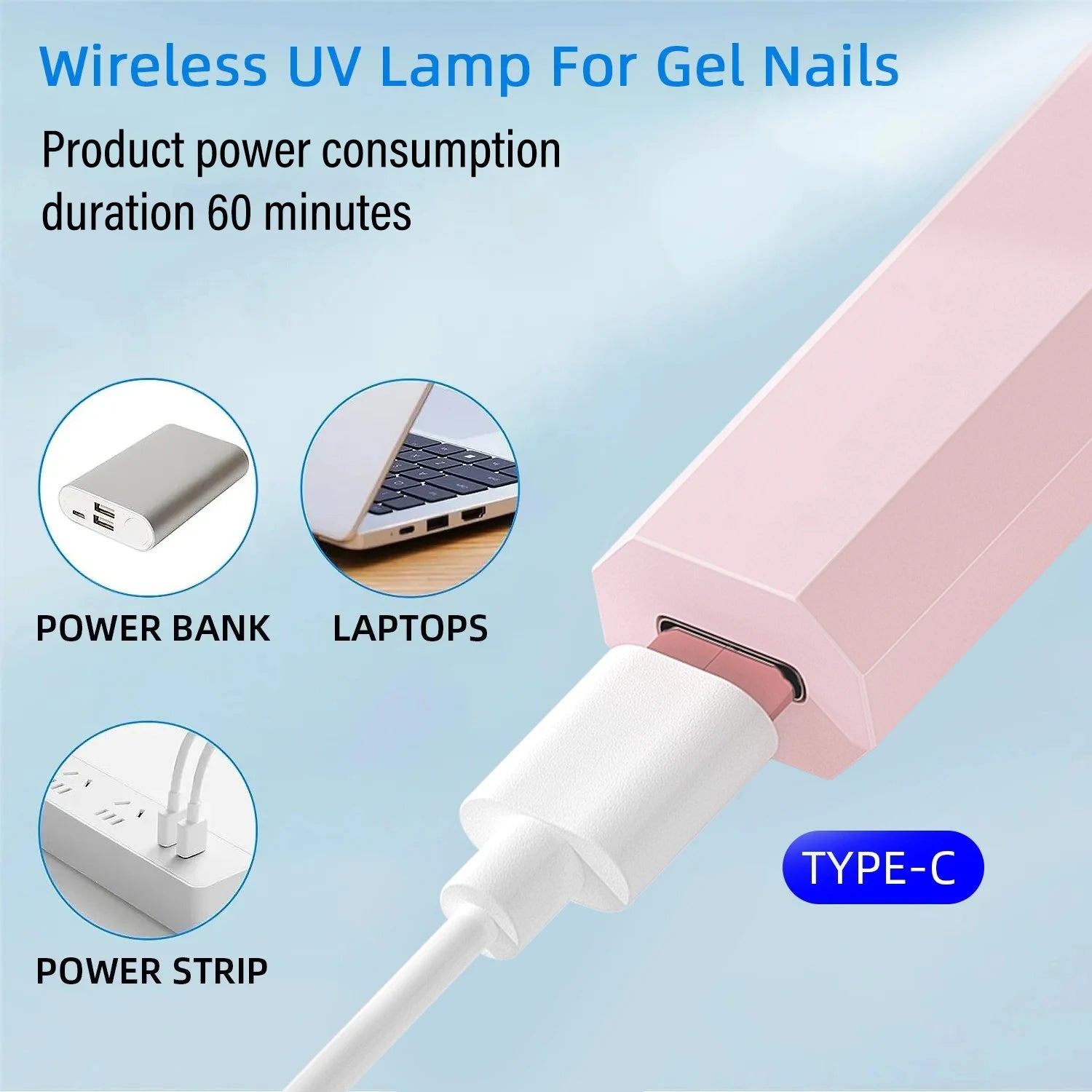 Lampada Portatil UV para uhas de Gel
